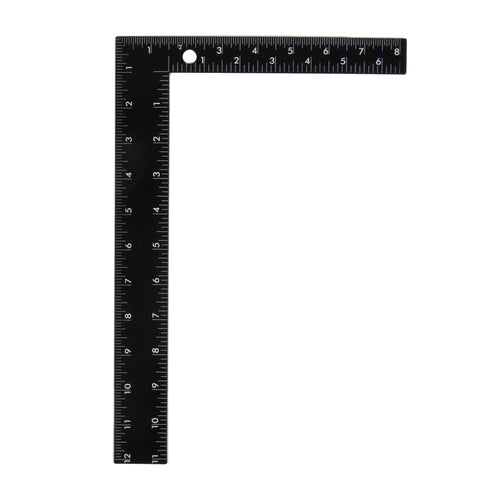 tool ruler metal 8x12 l-shape- heavy duty -- 12 per box