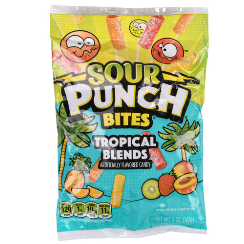 sour punch bites tropical flavor 5-oz -- 12 per case