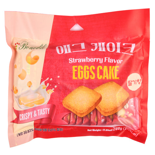 bonoble eggs cake strawberry 200-gr -- 16 per case