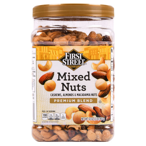 first street mixed nuts 32-oz -- 6 per case