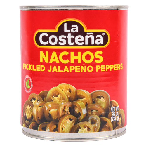 la coste a nachos sliced jalapeno peppers 26-oz -- 12 per case