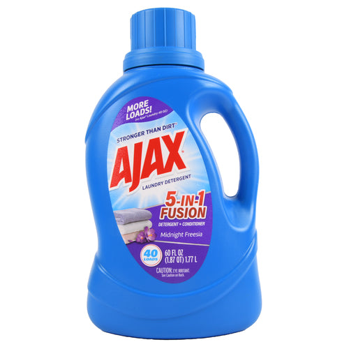 ajax laundry 5 in 1 fusion midnight freesia 60 oz -- 8 per case