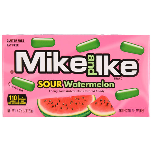 mike ike candy sour watermelon 4.25-oz -- 12 per case