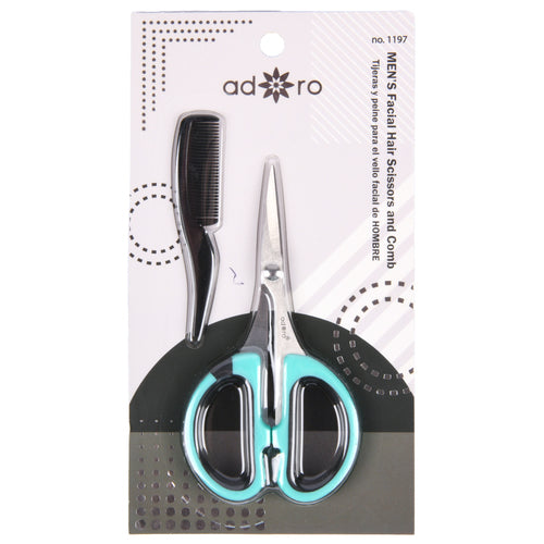 adoro mustache scissor grooming kit -- 12 per box