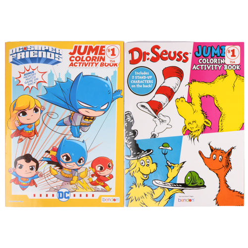 dc dr. sues jumbo color activity book -- 60 per case