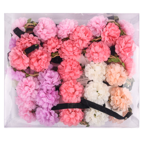 flowers headband asst color -- 12 per box