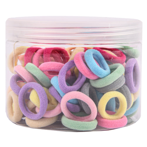 mini hair elastics asst color -- 12 per box