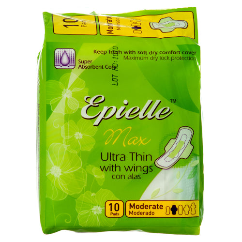 epille maxi w/wings ultra thin moderate 10 ct -- 24 per case