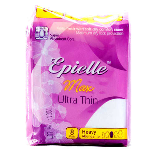 epielle maxi ultra thin heavy 8 ct -- 24 per case