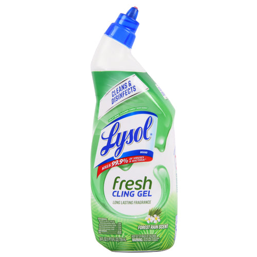 lysol fresh cling gel forest rain scent 24 oz -- 9 per case