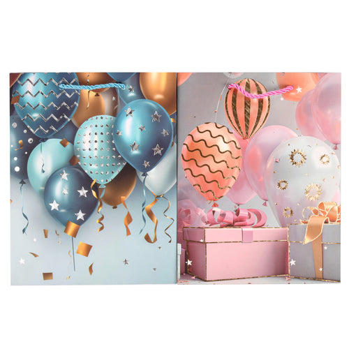 gift bag balloons small assorted colors -- 12 per box