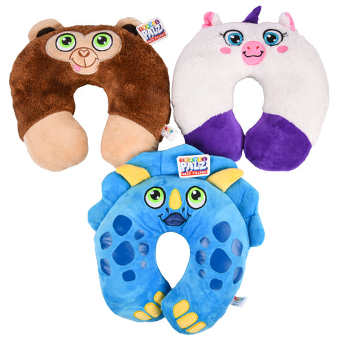 travel palz neck pillow plush asst -- 12 per case