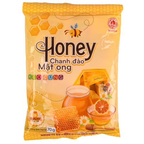 honey lemon hard filling candy 70gr -- 50 per case