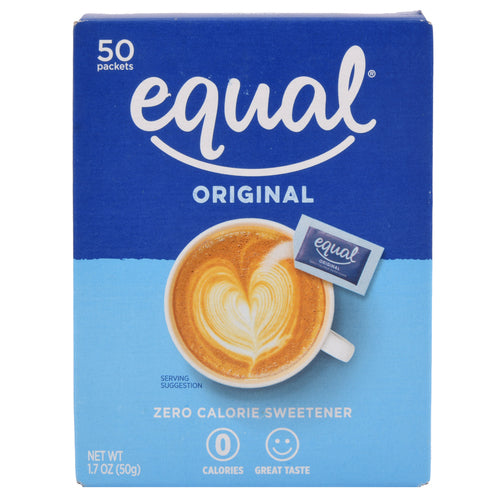 equal original 50pk zero calorie sweetener -- 12 per case