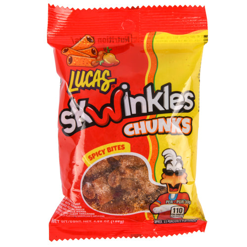 lucas skwinkles candy chuncks 130gr -- 12 per case