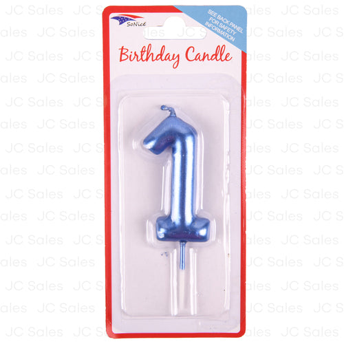 so nice metallic birthday candle 1 4 gold -- 12 per box