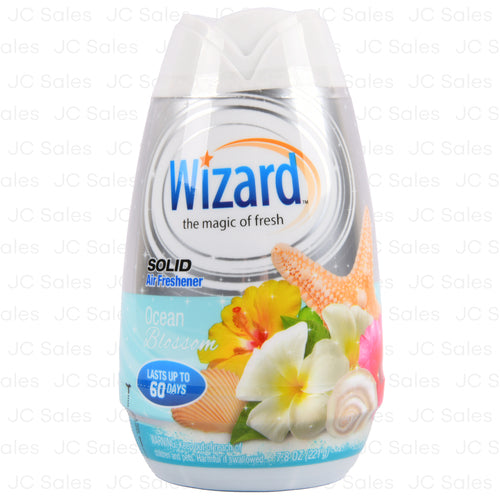 wizard solid freshener ocean blossom 7.8 oz -- 12 per case