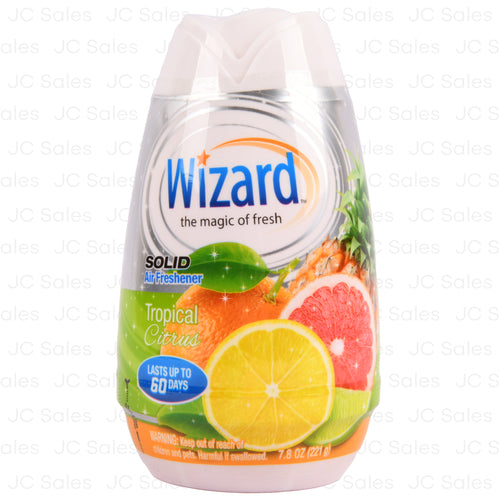 wizard solid freshener tropical citrus 7.8 oz -- 12 per case