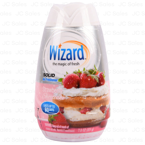 wizard solid freshener strawberry shortcake 7.8 oz -- 12 per case