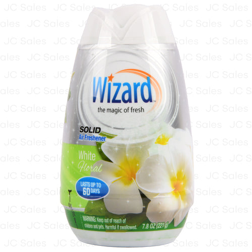 wizard solid freshener white floral 7.8 oz -- 12 per case