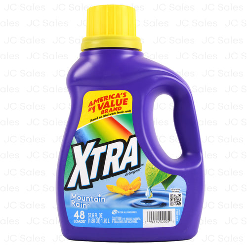 xtra liquid detergent mountain rain 57.6 oz -- 6 per case