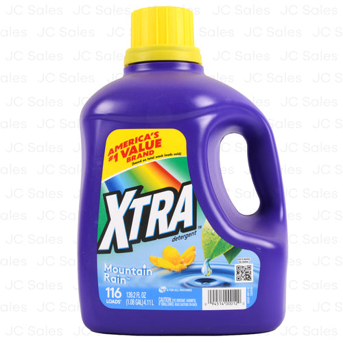 xtra liquid detergent mountain rain 139.2 oz -- 4 per case