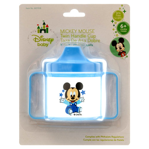 mickey mouse juice cup w twin handle 1 pc 8 oz -- 12 per box