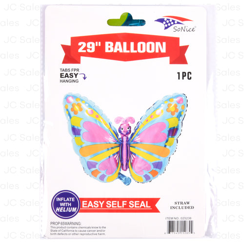 18 foil mylar balloon butterfly -- 12 per box