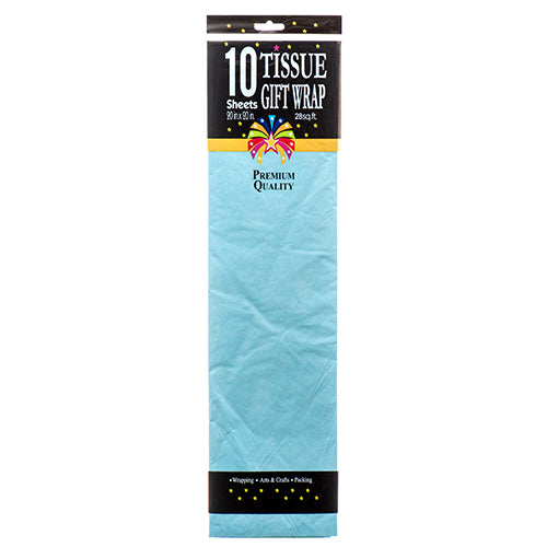 baby blue tissue wrap - 10 pack -- 12 per box