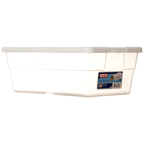 sterilite storage boxes - 6 quart - white -- 12 per case