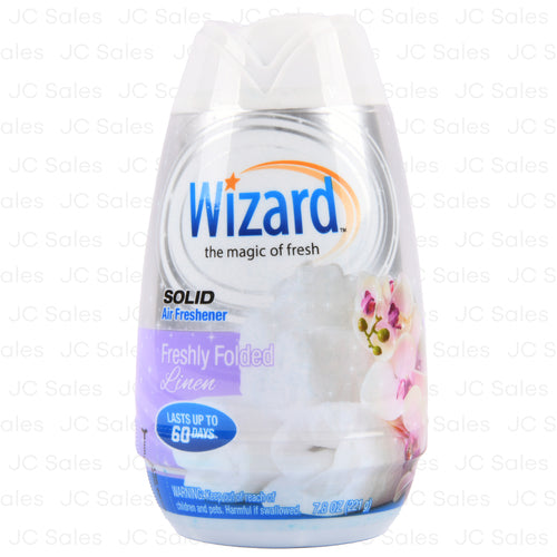 wizard solid freshener freshly folded linen 7.8 oz -- 12 per case