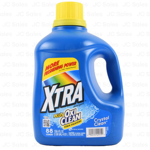 xtra liquid detergent with oxi 136.4 oz -- 4 per case