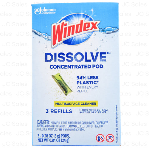 windex dissolve concentrated pod 3 refills 0.28oz -- 6 per case