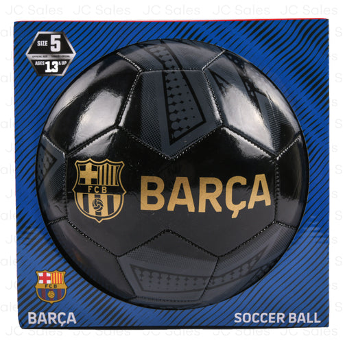 barcelona barca soccer ball blk 5 -- 8 per case