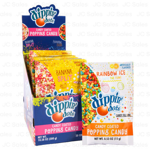 dippin dots coated popping candy 20ct .53-oz -- 20 per box