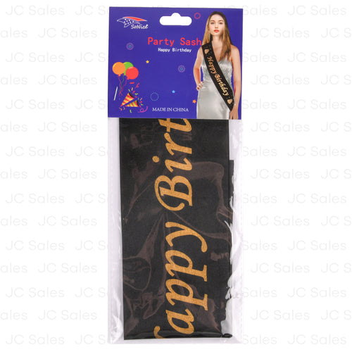 party sash happy birthday -- 12 per box