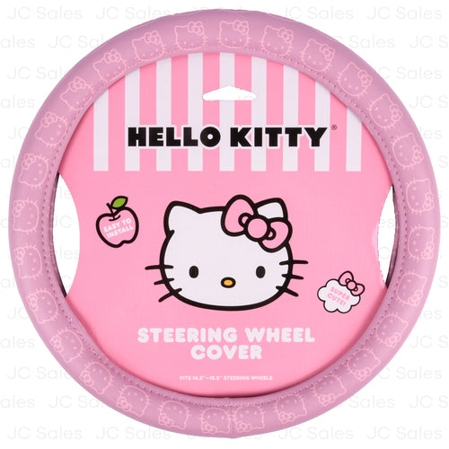 sanrio hello kitty steering wheel cover pink 14.5 x 15.58 -- 12 per case