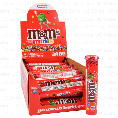 m m minis peanut butter share size 1.74 oz -- 24 per box