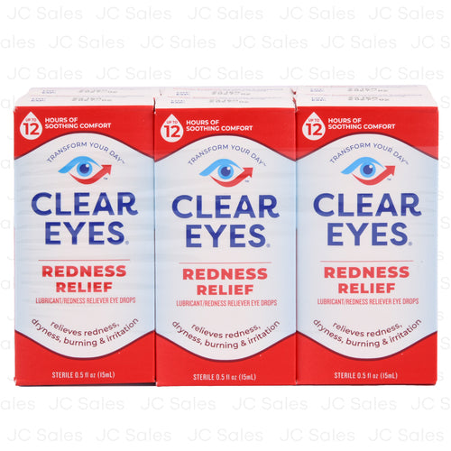 clear eyes eye drops redness relief 0.5 oz -- 6 per box