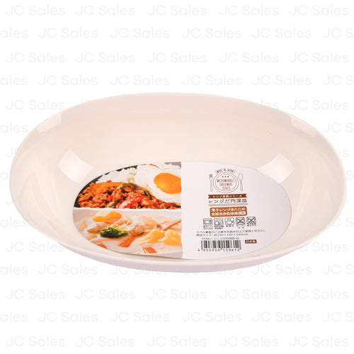 plastic oval plate white 1lt -- 120 per case