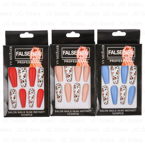 vv meijiaer false nails asst 12pc -- 12 per box