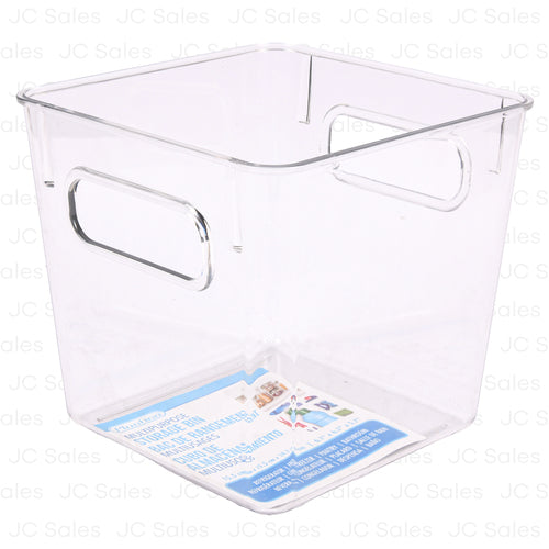 plastic pet storage bin small 15.5x15.5x14.5 -- 12 per case