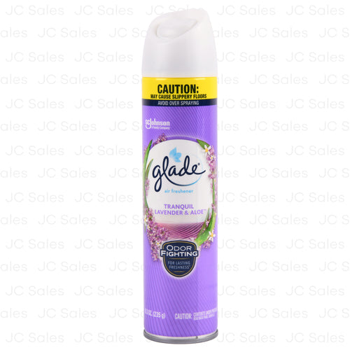 glade air freshener tranquil lavender aloe 8.3 oz -- 6 per case