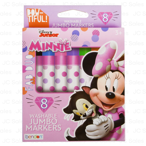 jumbo markers minnie mouse 8 ct -- 48 per case