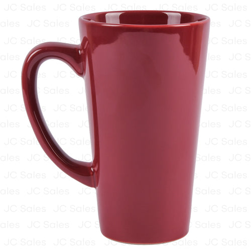 topeka funnel mug burgundy 16-oz -- 24 per case