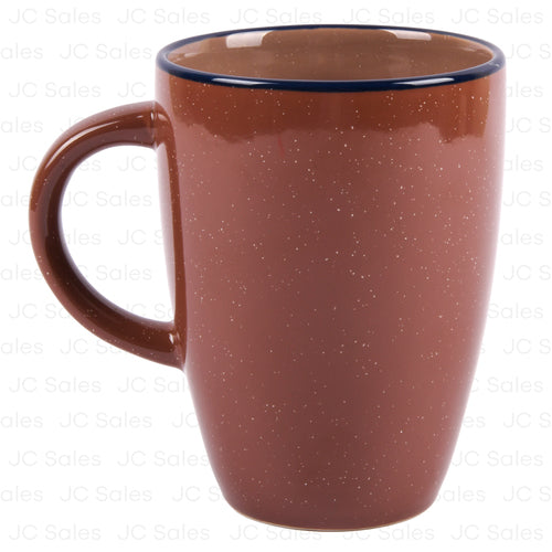 savannah trim mug brown w blue 13-oz -- 36 per case