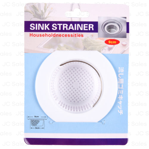 plastic sink strainer white 9cm -- 24 per box