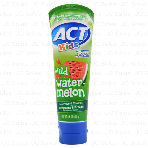 act kids toothpaste watermelon 4.6 oz -- 24 per case