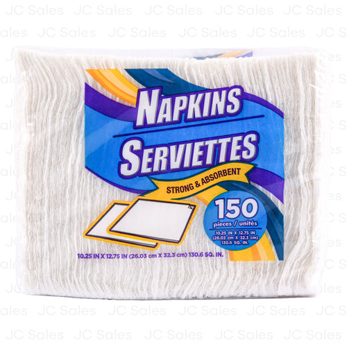 napkins serviettes 150 pcs 10.25 x 12.75 in -- 27 per case