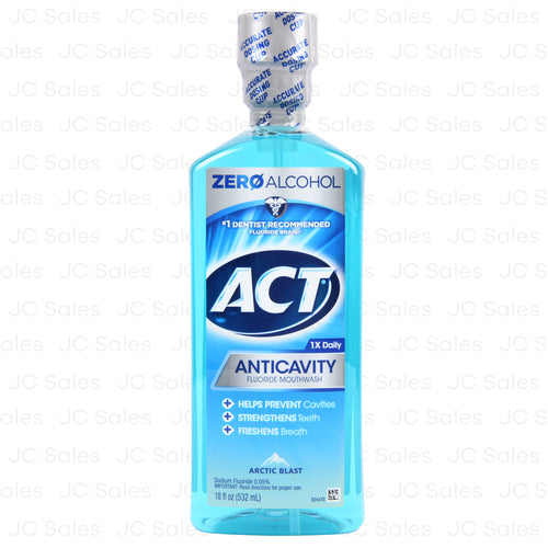 act mouthwash anticavity artic blast18 oz -- 24 per case